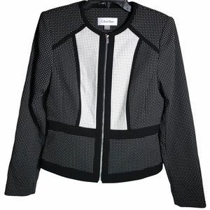 Calvin Klein Polkadot Work Blazer Size4